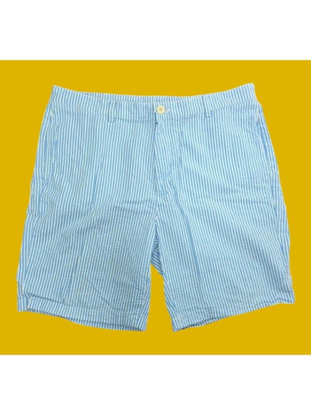 Vineyard Vines Mens Club Blue Striped Seersucker Shorts 38
